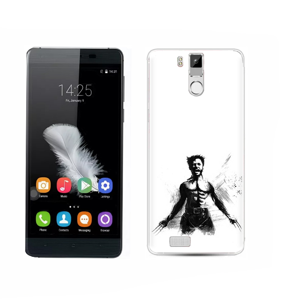 

Чехол MyPads Tocco для Oukitel K6000 Pro росомаха, Прозрачный, Tocco