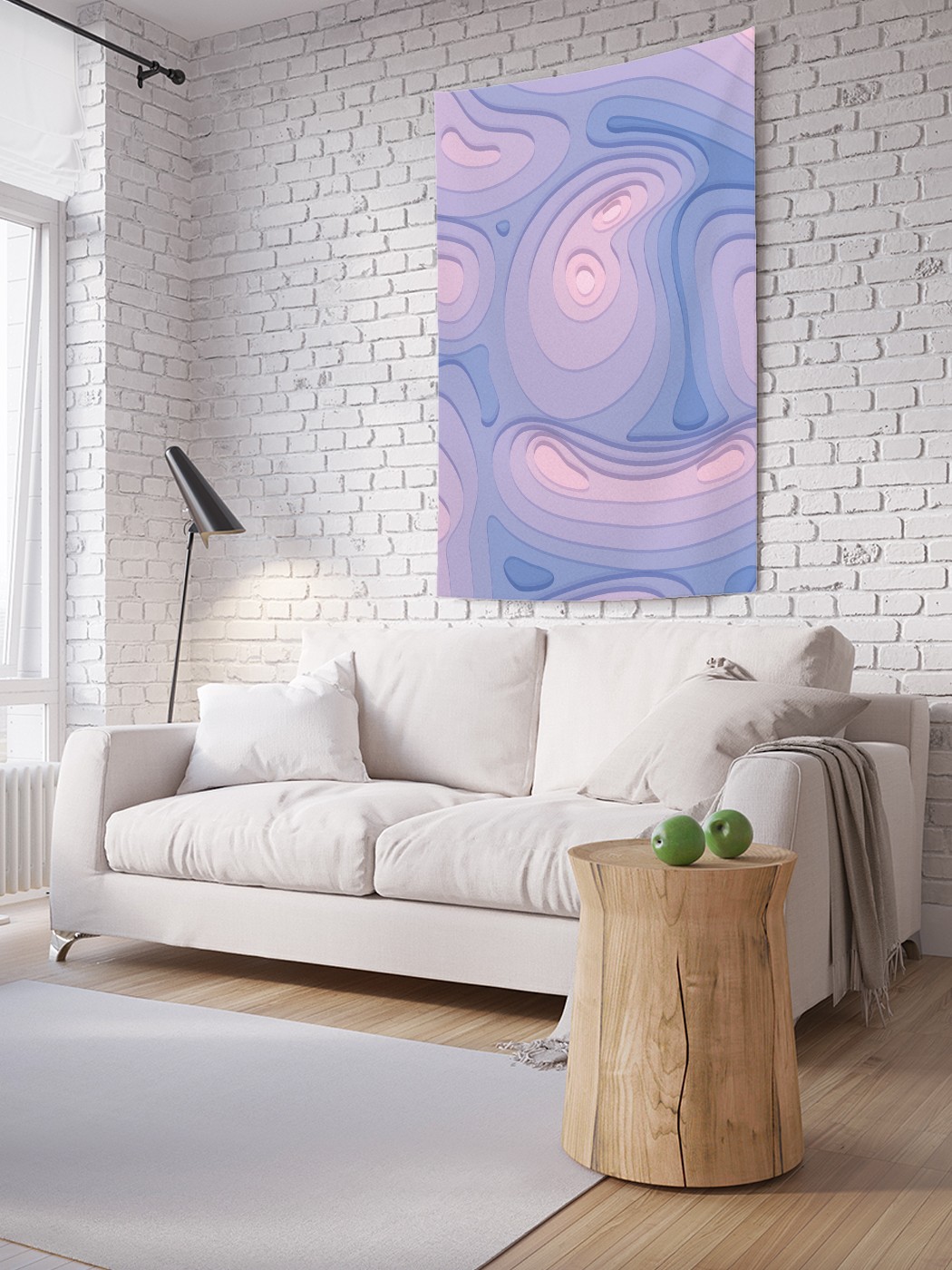 

Вертикальное фотопанно на стену JoyArty Векторная топография 150x200 см, Векторная топография