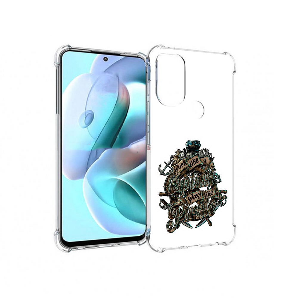 

Чехол MyPads Tocco для Motorola Moto G71 капитан пиратов (PT227080.353.385), Прозрачный, Tocco