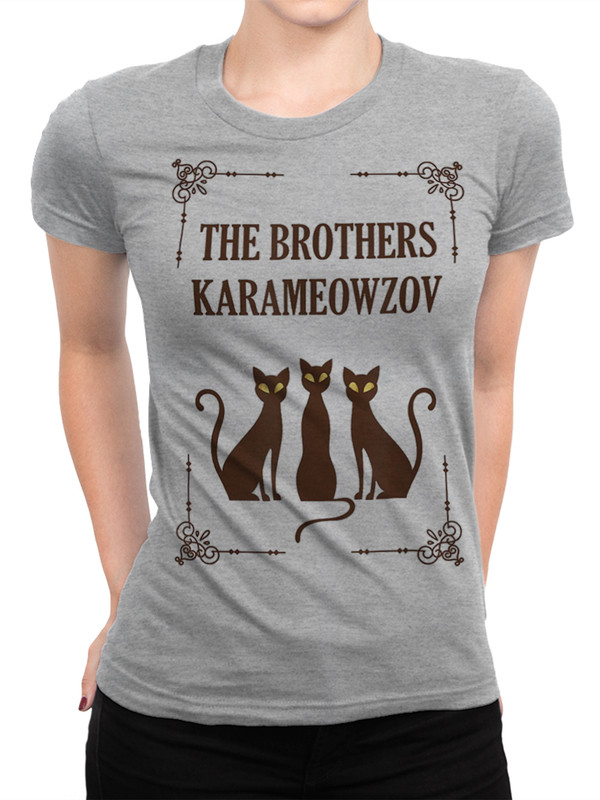 

Футболка женская Dream Shirts Коты - Братья Карамазовы серая L, Коты - Братья Карамазовы