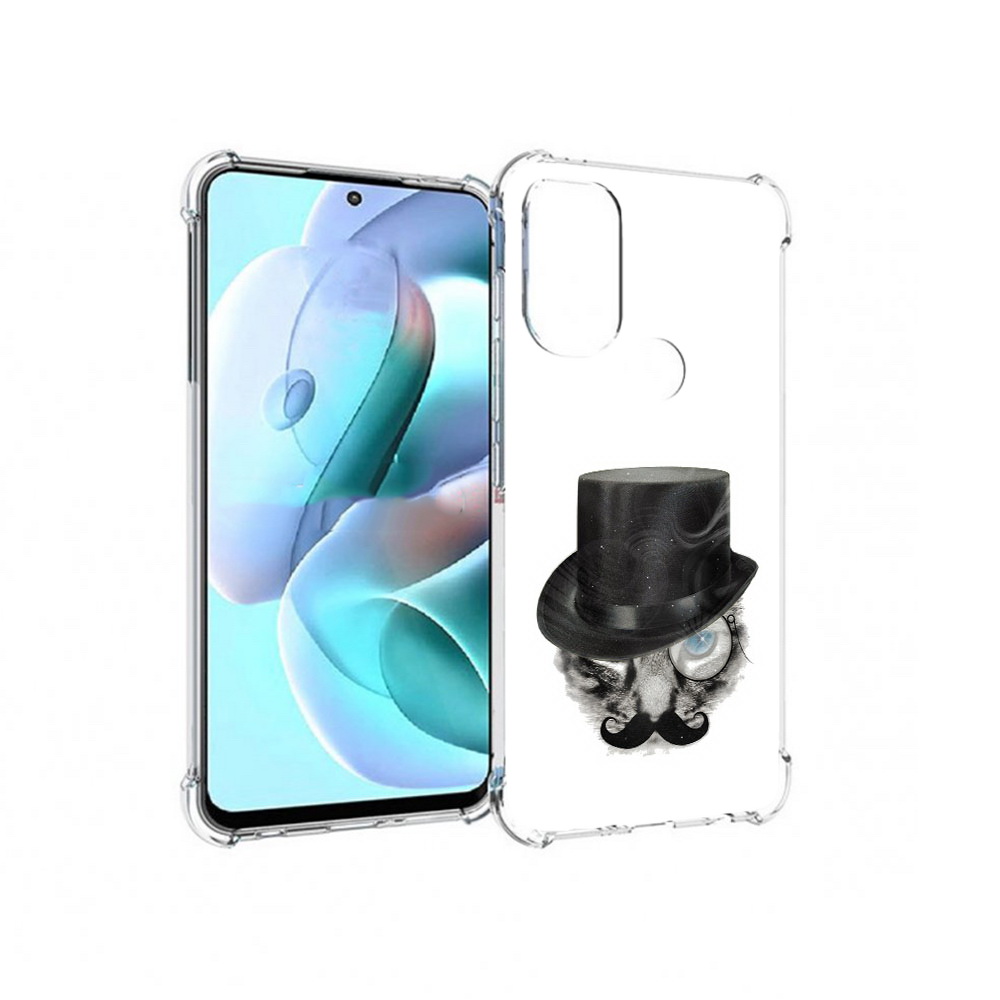

Чехол MyPads Tocco для Motorola Moto G71 интелегентный кот (PT227080.353.378), Прозрачный, Tocco
