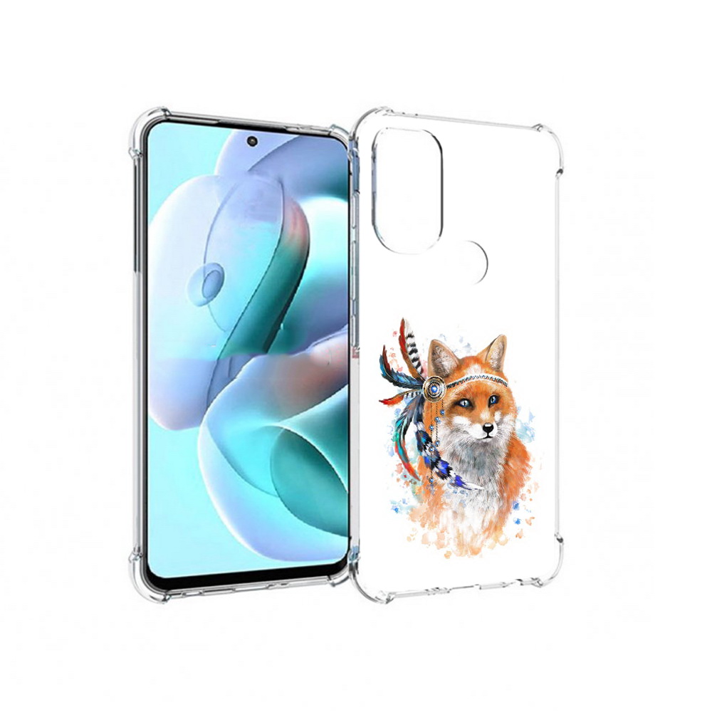 

Чехол MyPads Tocco для Motorola Moto G71 инду лиса (PT227080.353.377), Прозрачный, Tocco