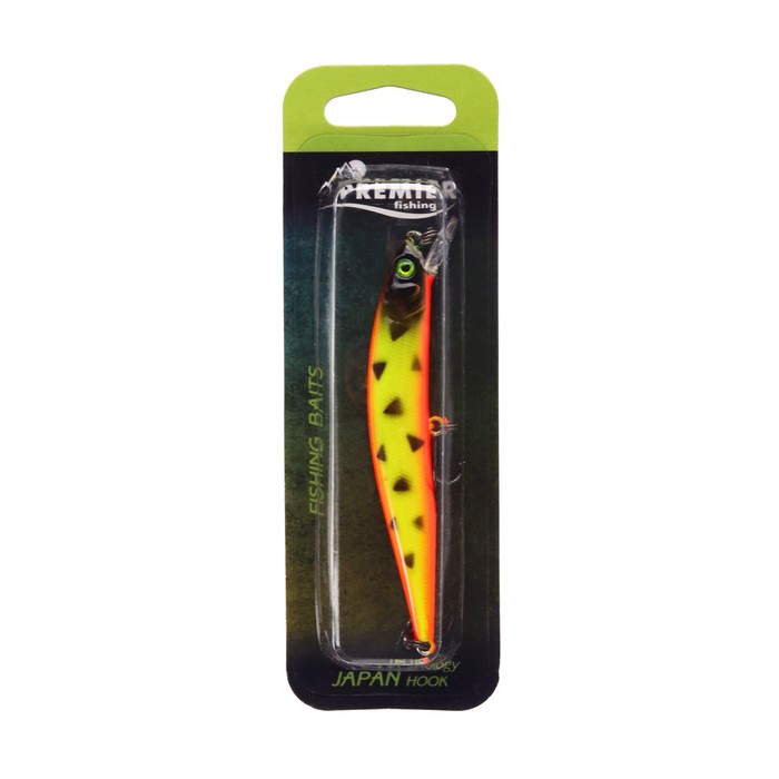 

Воблер PREMIER Minnow-pro, 90 мм, 8.3 г, минноу, плавающий (0.4-1.2 м), цвет 011, Оранжевый;желтый;черный, Minnow-pro