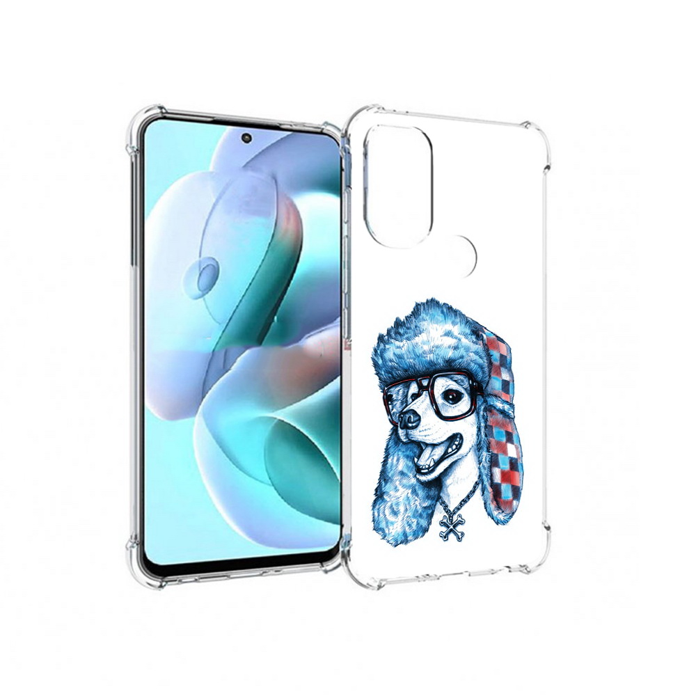 

Чехол MyPads Tocco для Motorola Moto G71 зимний пес (PT227080.353.362), Прозрачный, Tocco