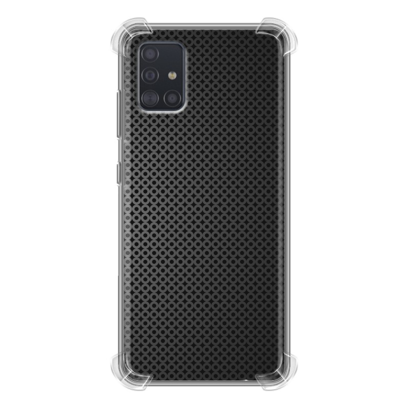 фото Дизайнерский силиконовый с усиленными углами чехол для samsung galaxy a51 металл 100gadgets
