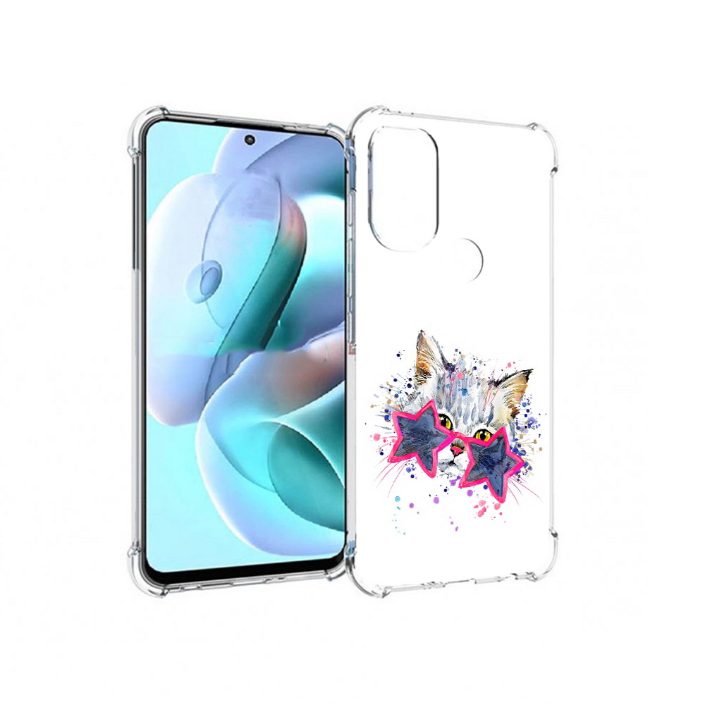 

Чехол MyPads Tocco для Motorola Moto G71 звездные очки (PT227080.353.353), Прозрачный, Tocco