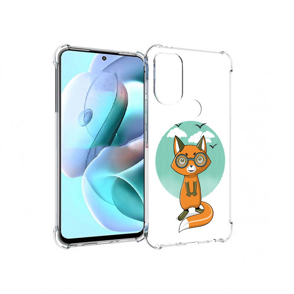 

Чехол MyPads Tocco для Motorola Moto G71 задумчивая лиса (PT227080.353.348), Прозрачный, Tocco