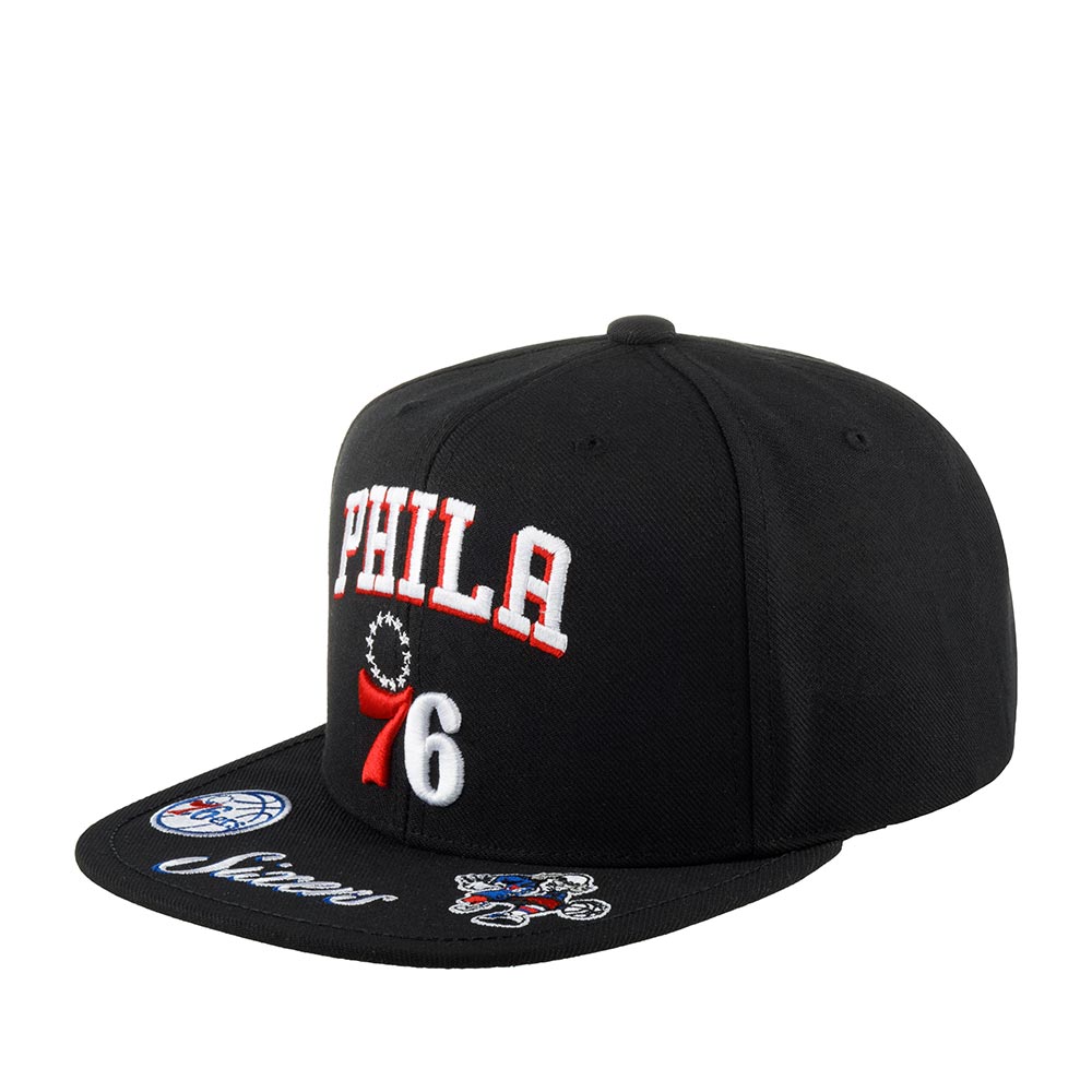 Бейсболка унисекс MITCHELL NESS HHSS2998-P76YYPPPBLCK Philadelphia 76Ers NBA черная