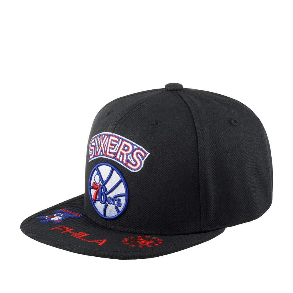 Бейсболка унисекс MITCHELL NESS HHSS2997-P76YYPPPBLCK Philadelphia 76Ers NBA черная