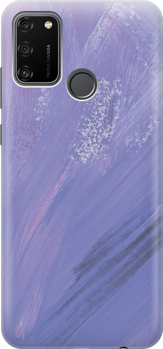 

Силиконовый чехол на Honor 9A с принтом "Сиреневые мазки", Серый;фиолетовый, 6408