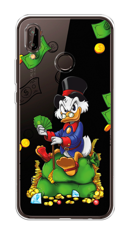 

Чехол на Huawei Nova 3 "Scrooge Richness", Черный;синий;зеленый, 66150-1