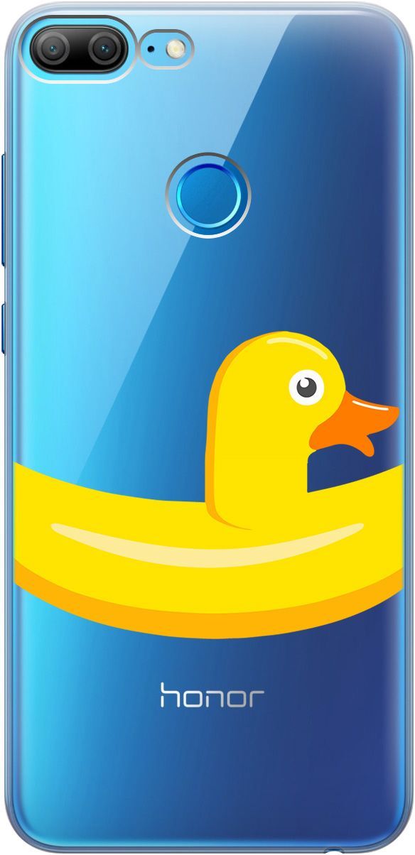 

Силиконовый чехол на Honor 9 Lite с 3D принтом "Duck Swim Ring" прозрачный, Прозрачный;белый, 5226