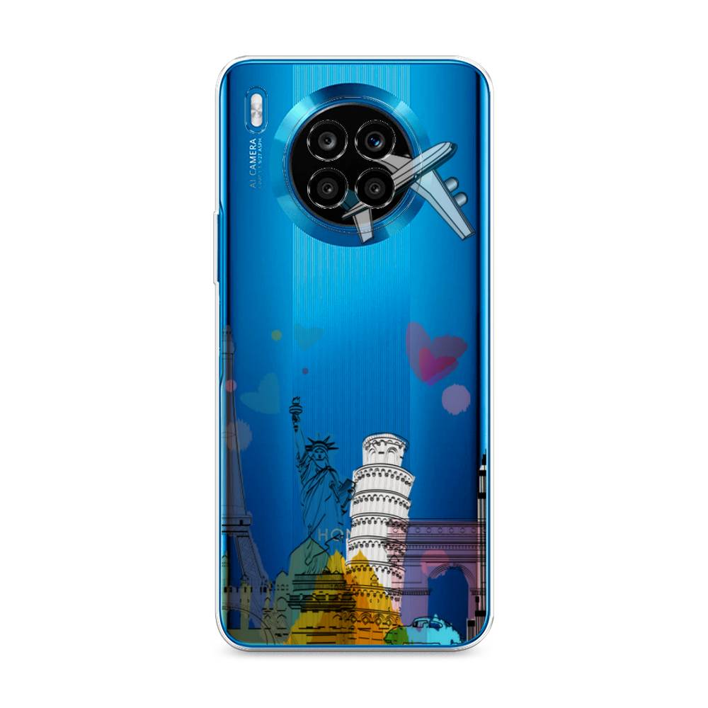 

Чехол Awog на Honor 50 Lite "Самолет путешествий", Желтый, 6106450-10