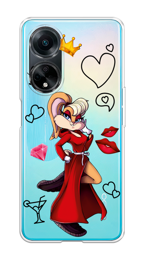 

Чехол на Oppo A98 "Rich Lola Bunny", Красный;бежевый;оранжевый, 2514450-6
