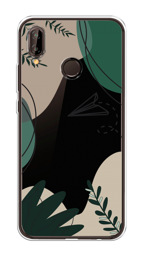 

Чехол на Huawei Nova 3 "Secret Garden", Зеленый;бежевый;черный, 66150-1