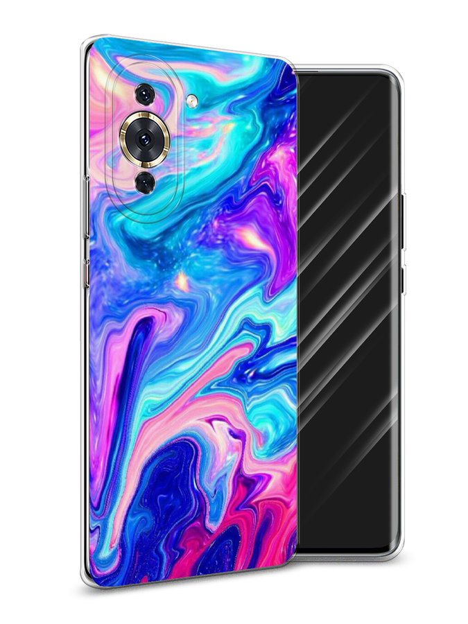 

Чехол Awog на Huawei Nova 10 Pro "Потеки краски", Разноцветный, 6109050-10