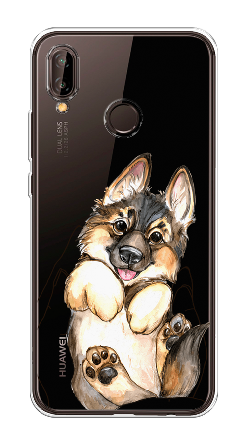 

Чехол на Huawei Nova 3 "Овчарка в ладошках", Серый;бежевый;белый, 66150-1