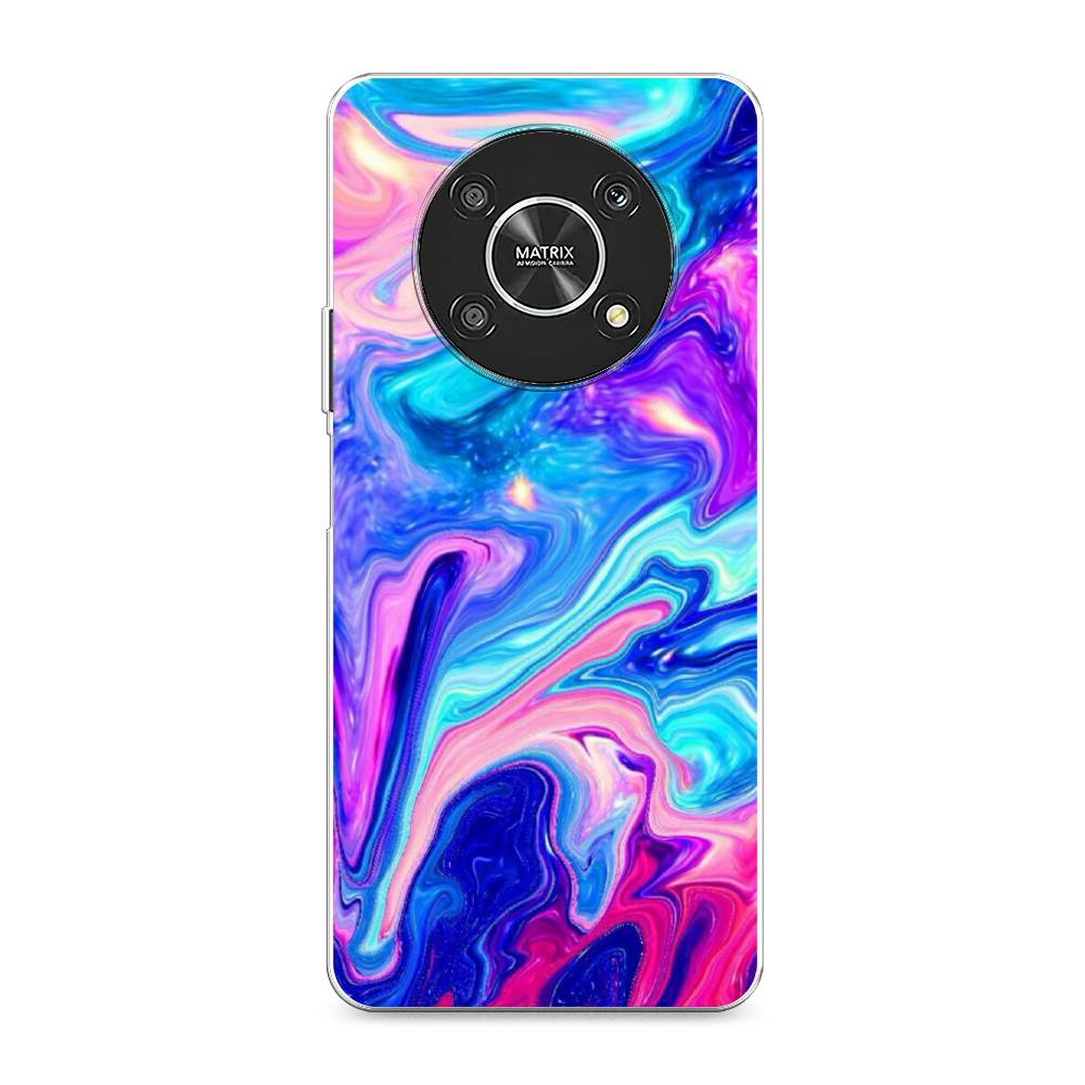 фото Силиконовый чехол "потеки краски" на honor magic 4 lite 4g awog