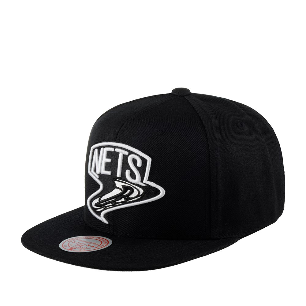 Бейсболка унисекс MITCHELL NESS 6HSSMM19495-BNEBLCK Brooklyn Nets NBA черная, one size