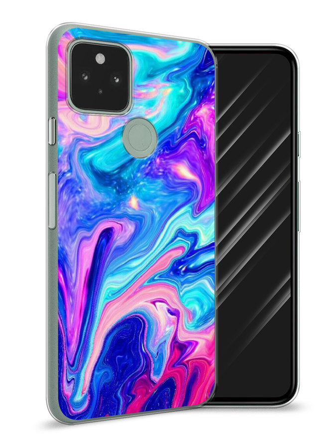 

Чехол Awog на Google Pixel 5A "Потеки краски", Разноцветный, 271050-10