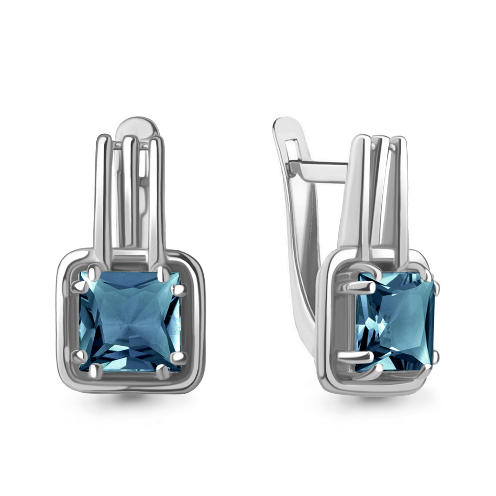 

Серьги из серебра с топазом Aquamarine Aquamarine 4770708_925_р, 4770708_925_р