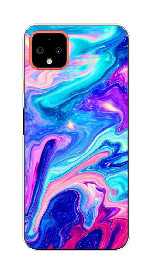 

Чехол Awog на Google Pixel 4 XL "Потеки краски", Разноцветный, 270550-10