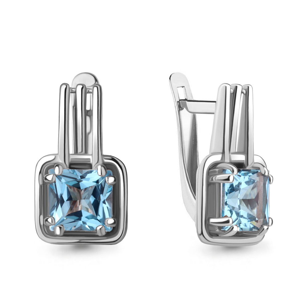 

Серьги из серебра с топазом Aquamarine Aquamarine 4770705_925_р, 4770705_925_р