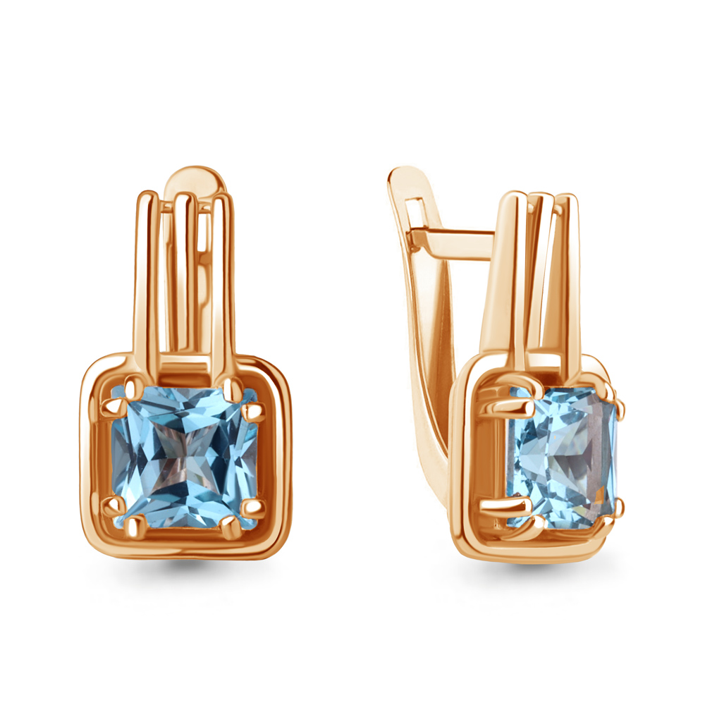 

Серьги из серебра с топазом Aquamarine Aquamarine 4770705_925_з, 4770705_925_з