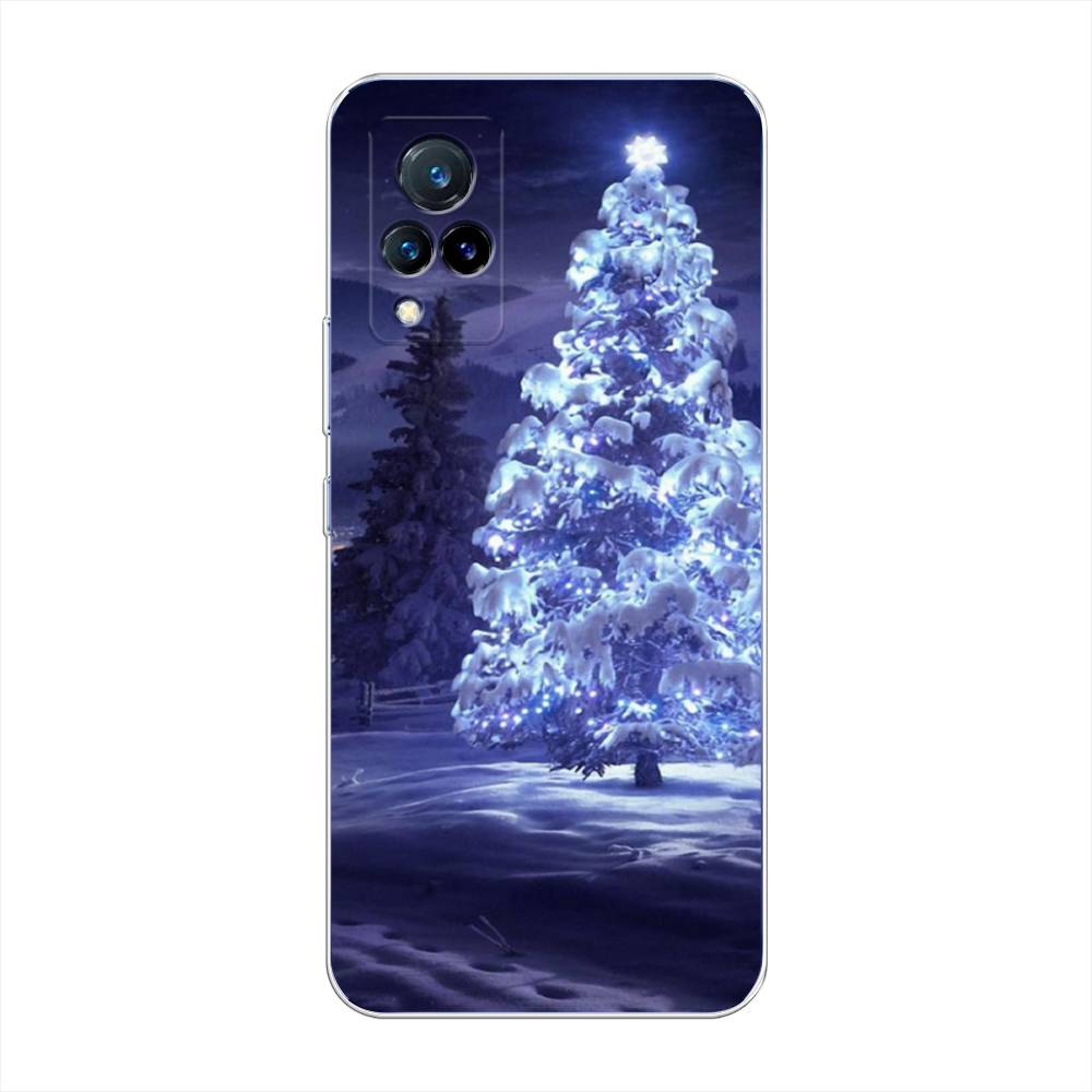 

Чехол на Vivo V21 "Зима 4", Синий;черный;белый, 264350-2