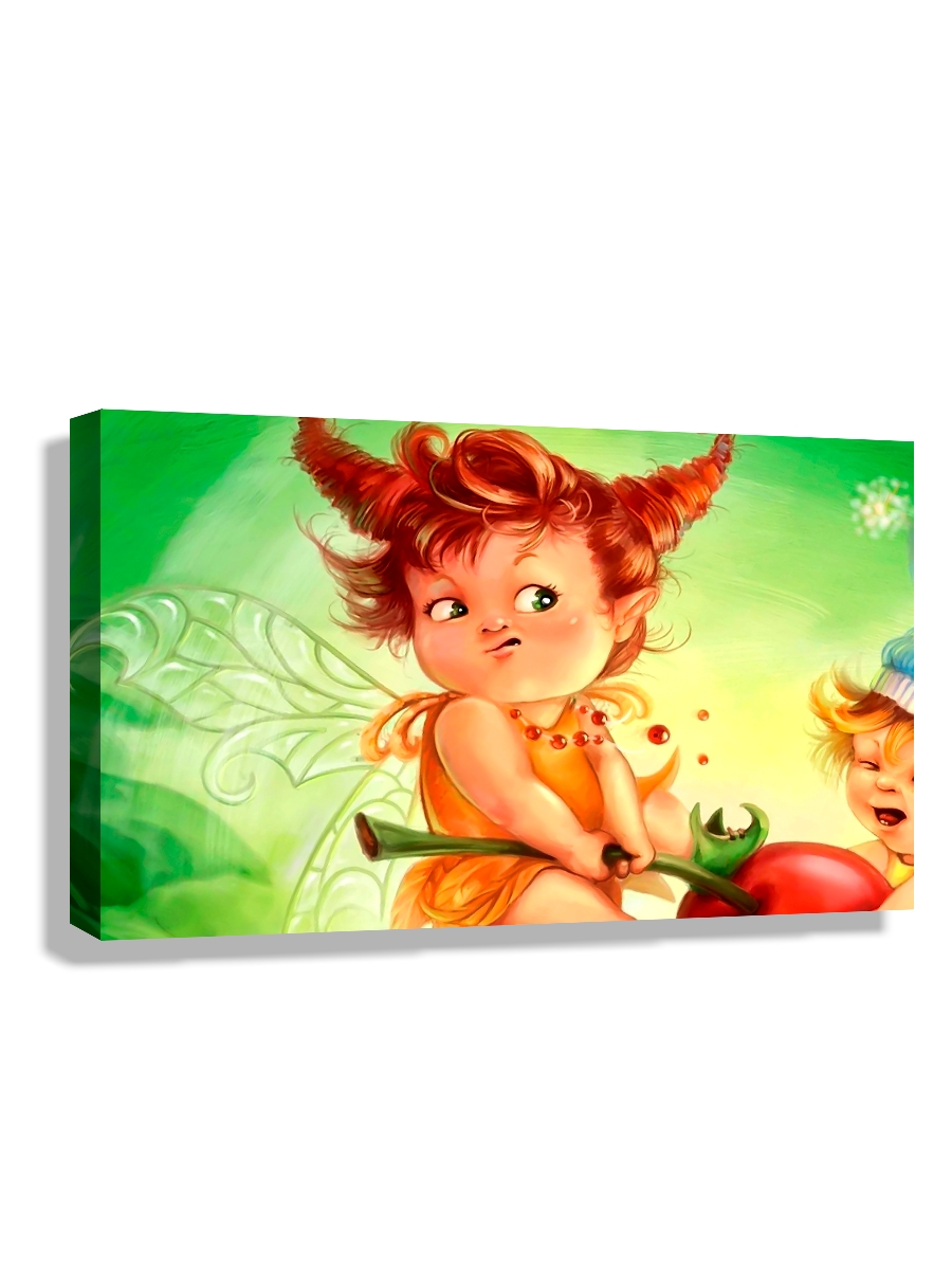

Картина DRABS 50x30 см на холсте Дети с вишенкой