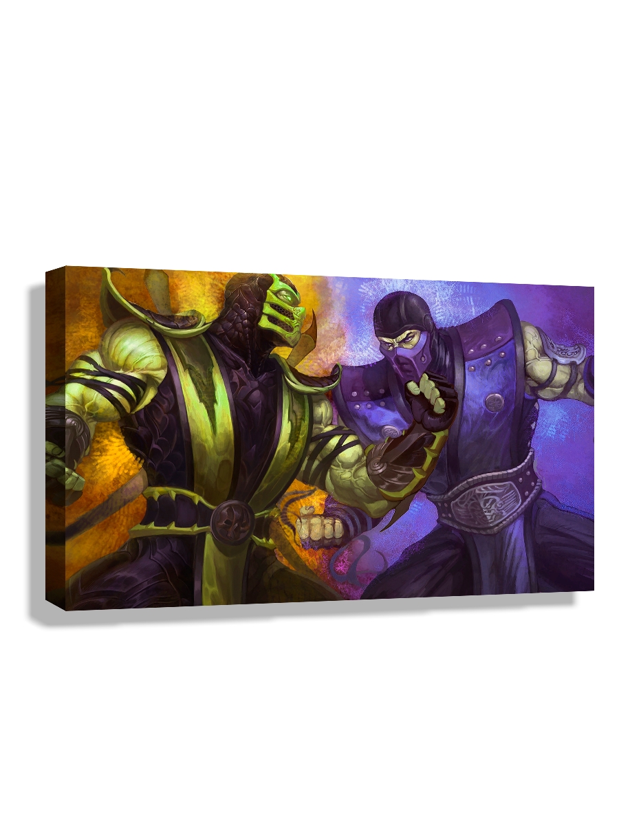 

Картина DRABS 50x30 см на холсте Драка воинов