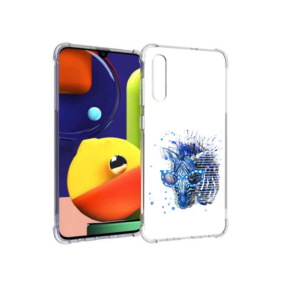 

Чехол MyPads Tocco для Samsung Galaxy A70 расплывчатая зебра (PT128584.546.577), Прозрачный, Tocco