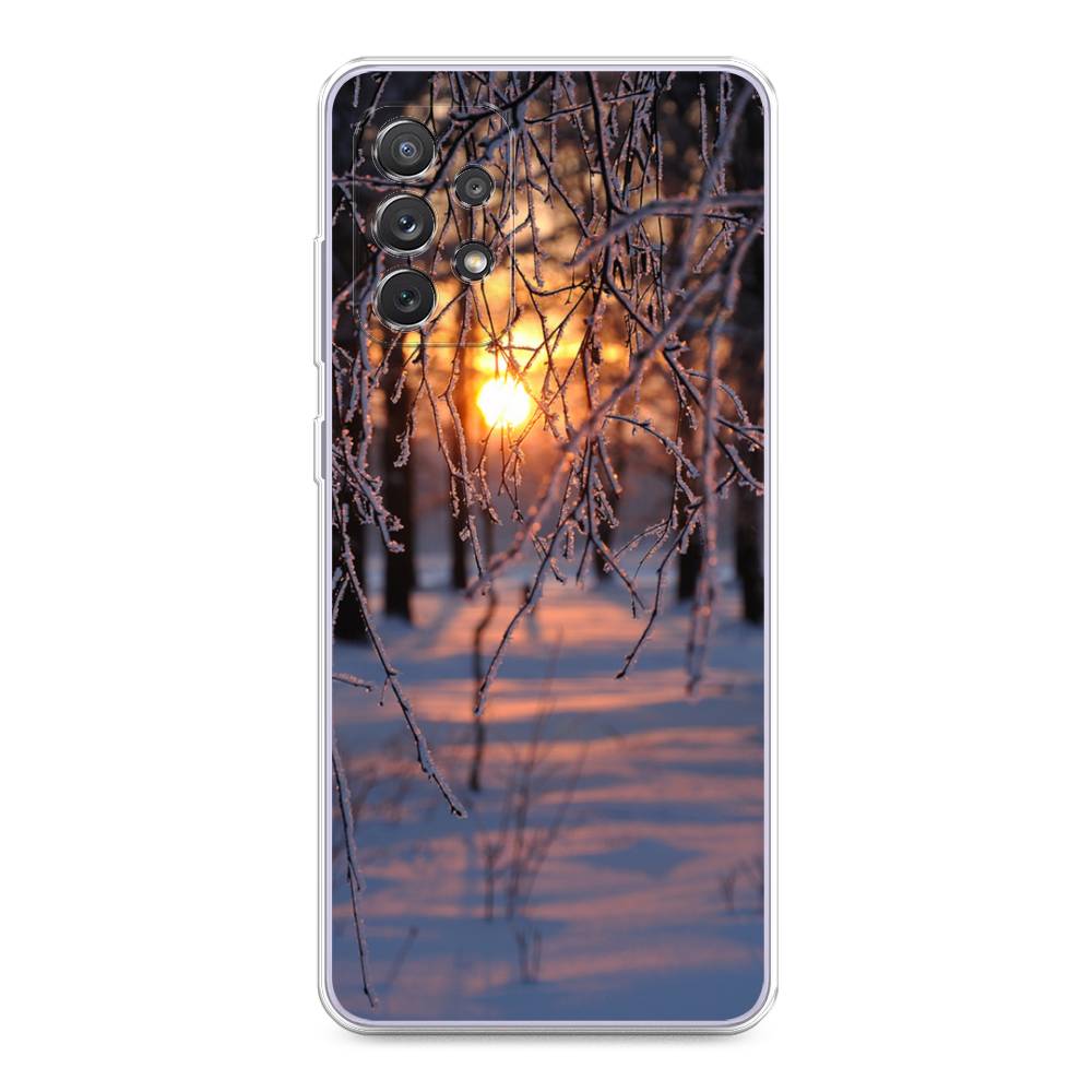 

Чехол на Samsung Galaxy A73 "Зима 7", Оранжевый;розовый;черный, 2104650-2