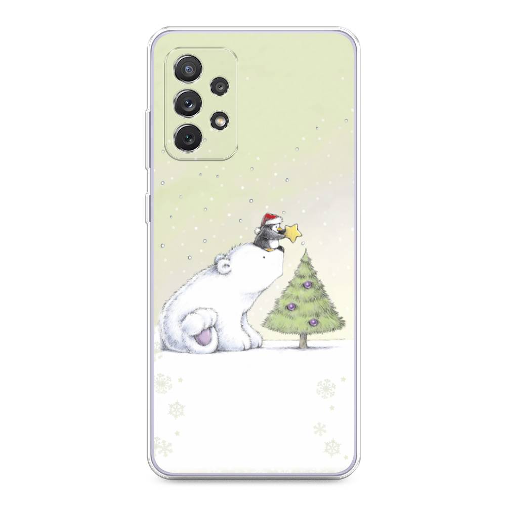 

Чехол на Samsung Galaxy A73 "Украшение елки", Белый;бежевый, 2104650-5