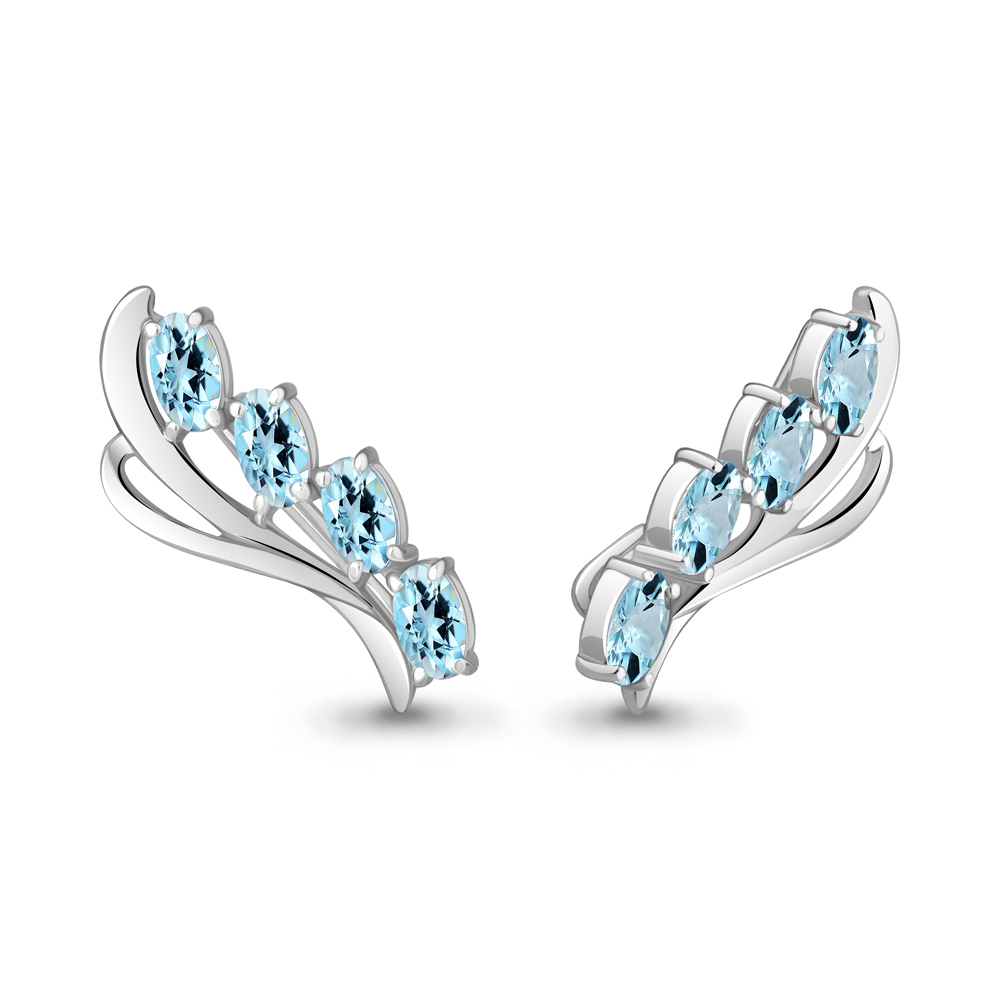 

Серьги из серебра с топазом Aquamarine Aquamarine 4769902_925_р, 4769902_925_р