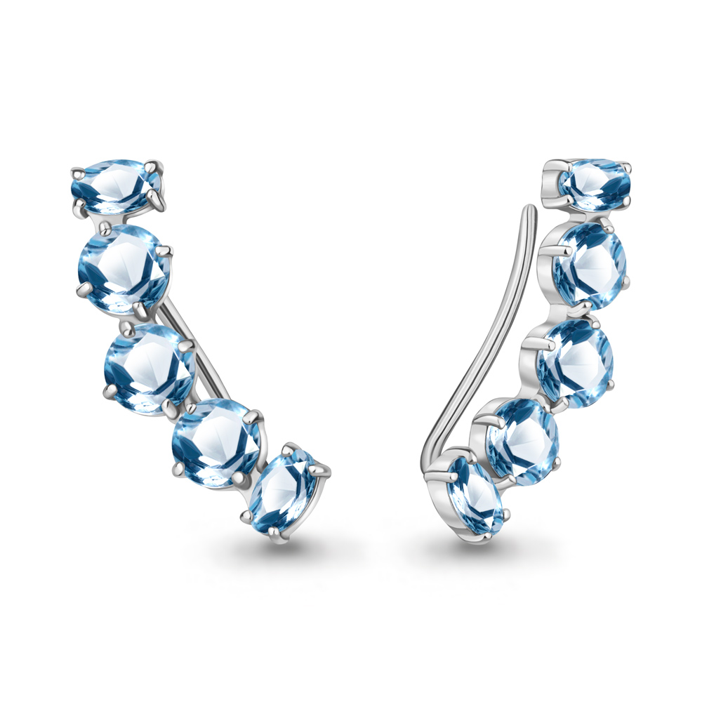 

Серьги из серебра с топазом Aquamarine Aquamarine 4769605_925_р, 4769605_925_р