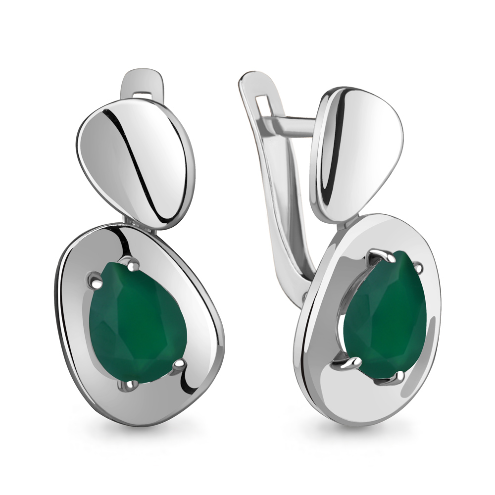 

Серьги из серебра с агатом Aquamarine Aquamarine 4769509_925_р, 4769509_925_р