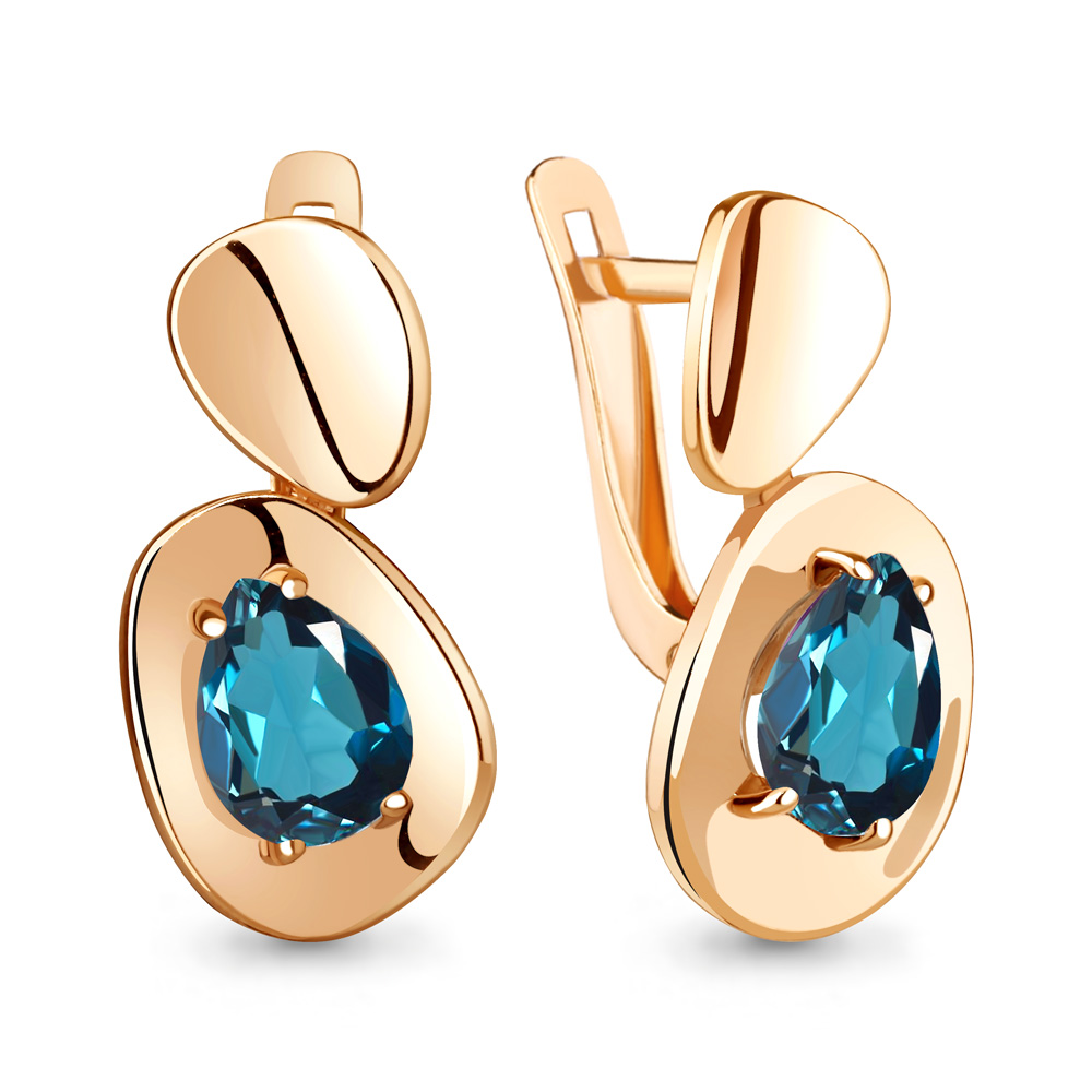 

Серьги из серебра с топазом Aquamarine Aquamarine 4769508_925_з, 4769508_925_з