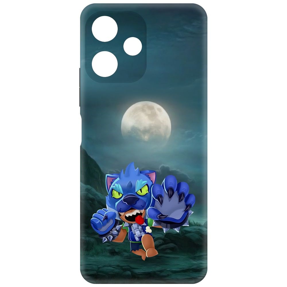 

Чехол-накладка Soft Case Brawl Stars - Оборотень Леон для Poco M6 Pro 5G черный