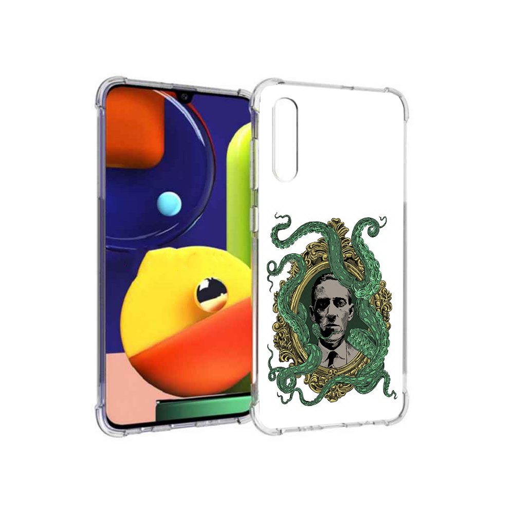 

Чехол MyPads Tocco для Samsung Galaxy A70 портрет с кракеном (PT128584.546.552), Прозрачный, Tocco