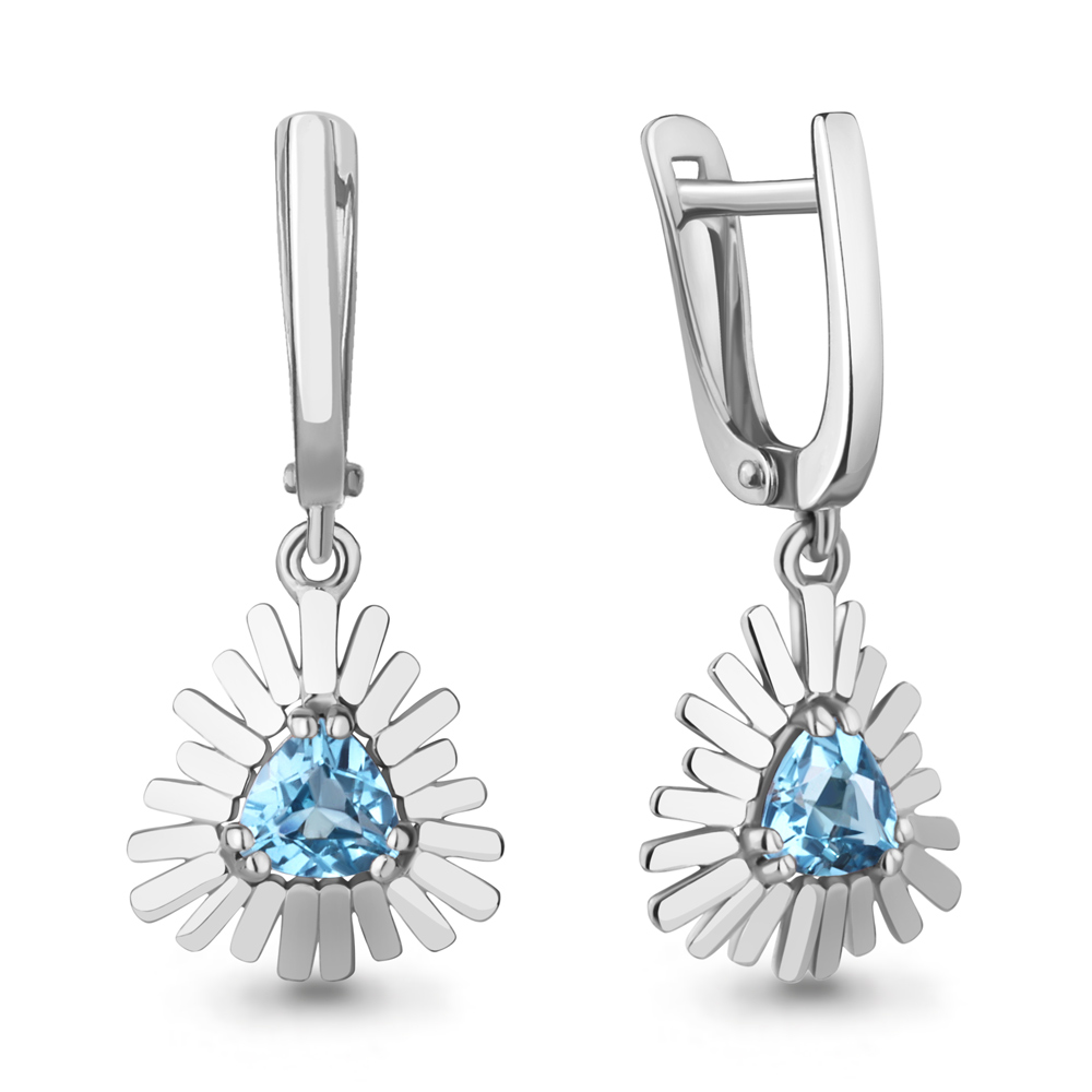 

Серьги из серебра с топазом Aquamarine Aquamarine 4769405_925_р, 4769405_925_р