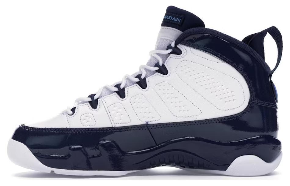 

Кроссовки унисекс Jordan Air Jordan 9 Retro UNC 2019 разноцветные 43 EU, Разноцветный, Air Jordan 9 Retro UNC 2019