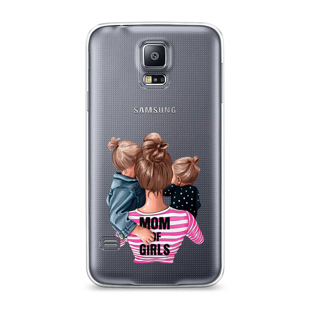 

Чехол Awog на Samsung Galaxy S5 "Mom of Girls", Синий;розовый;черный, 24150-6