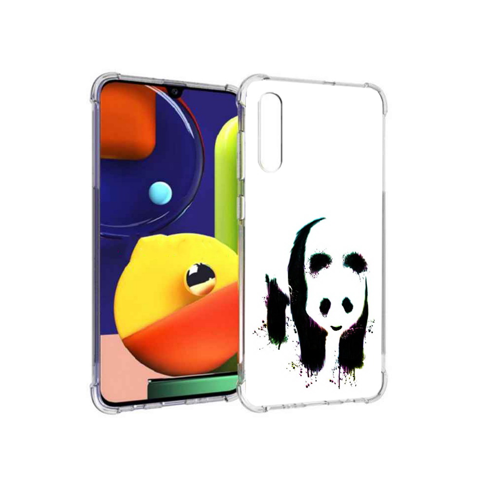 

Чехол MyPads Tocco для Samsung Galaxy A70 панда в акварели (PT128584.546.532), Прозрачный, Tocco