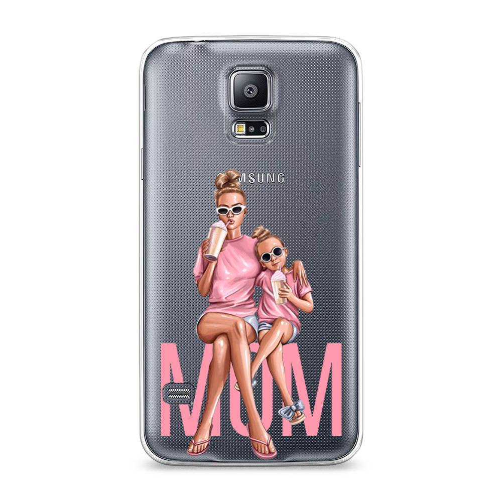 

Чехол Awog на Samsung Galaxy S5 "Lovely mom", Синий;бежевый;розовый, 24150-7
