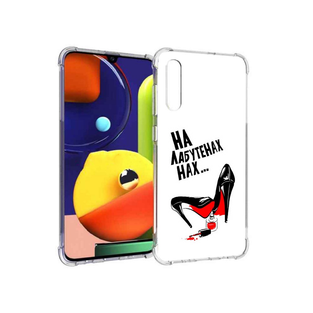 

Чехол MyPads Tocco для Samsung Galaxy A70 на лабутенах (PT128584.546.493), Прозрачный, Tocco