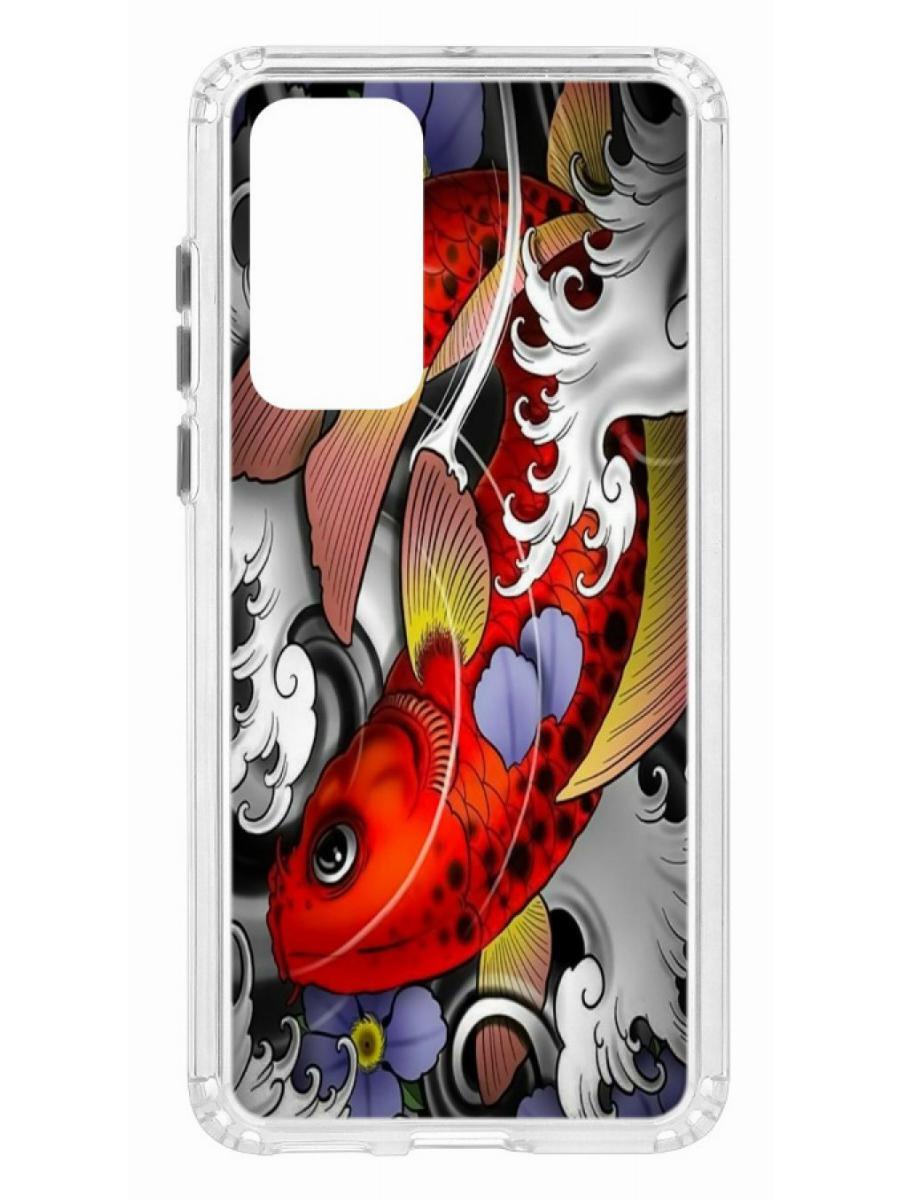 

Чехол на Huawei P40 Kruche Print Кои