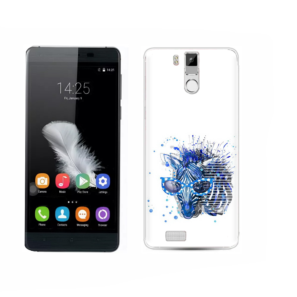 

Чехол MyPads Tocco для Oukitel K6000 Pro расплывчатая зебра, Прозрачный, Tocco