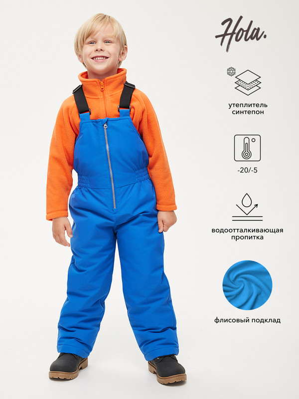 

Полукомбинезон детский HOLA 76130160005, синий, 104, 76130160005