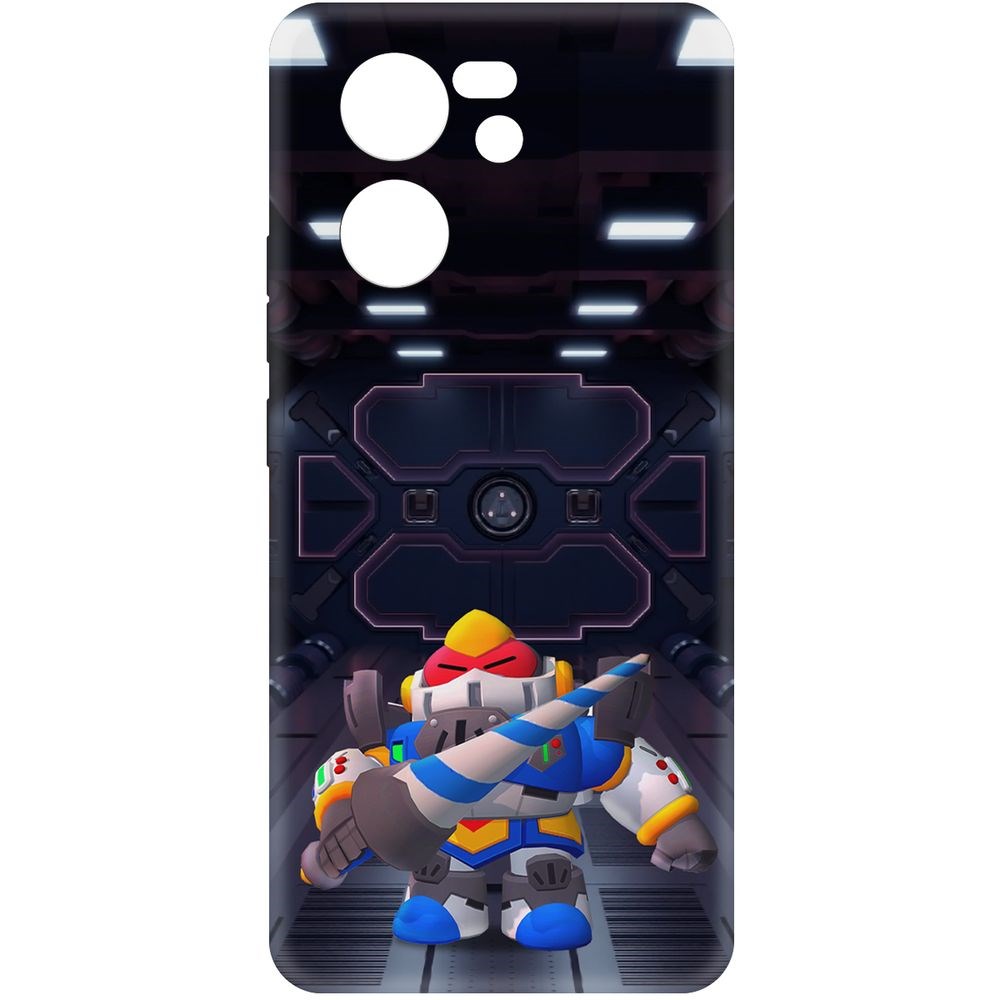 

Чехол-накладка Soft Case Brawl Stars - Паладин Вольт-Меха для Xiaomi 13T Pro черный